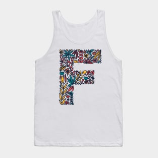 Tropical Letter F Tank Top